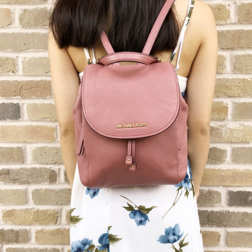 Gaby’sBags👜💕- Michael Kors Leather Backpack Pink - Picture 4 of 8